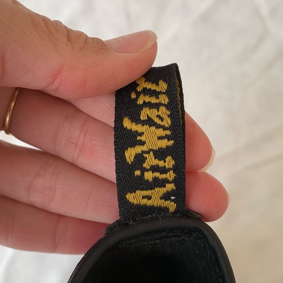 Black Leather 1460 Doc Martens Combat Boots - Picture 4 of 6